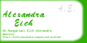 alexandra eich business card